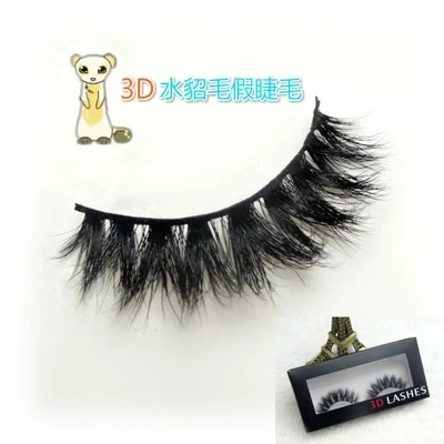 Горячая Распродажа 1 пара 3D норковые накладные ресницы 100% настоящие крест ручной