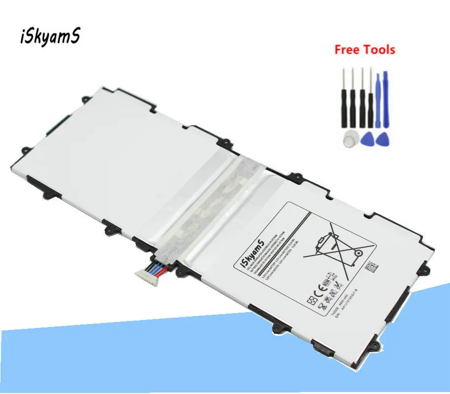 Сменный аккумулятор iSkyamS 1 шт. 6800 мАч T4500E/T4500C для Samsung Galaxy Tab Tablet 3 10 P5200 P5210 P5220 P5213 +