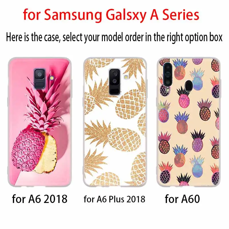 Ананас Мягкая обложка чехол для телефона для samsung Galaxy A50 A10 A20 A30 A40 A60 A70 A6 A8 плюс A7 A9 A3 A5 A90