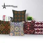 Наволочка для подушки в богемном скандинавском стиле, винтажная декоративная наволочка, жаккардовая Геометрическая наволочка, разноцветная наволочка для дивана