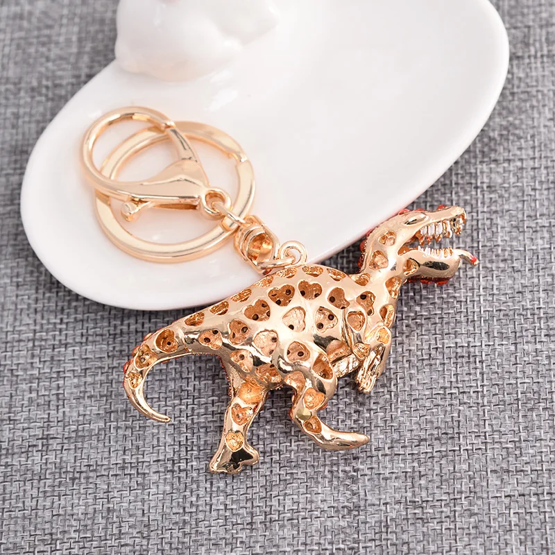 Key chain animal series dinosaur full alloy pendant men and women universal bag hanging elegant car wholesale | Украшения и