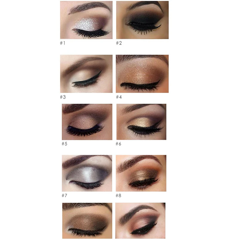 FOCALLURE 10 Цвета запеченные тени для век Eye shadow Palette в Shimmer Metallic глаз Макияж Косметика