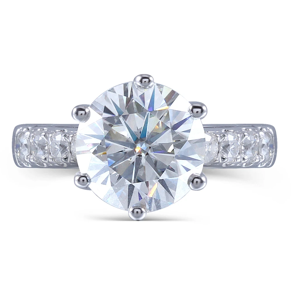 Женское кольцо для помолвки Transgem разноцветное 8 мм H|solitare|ringsolitare ring |