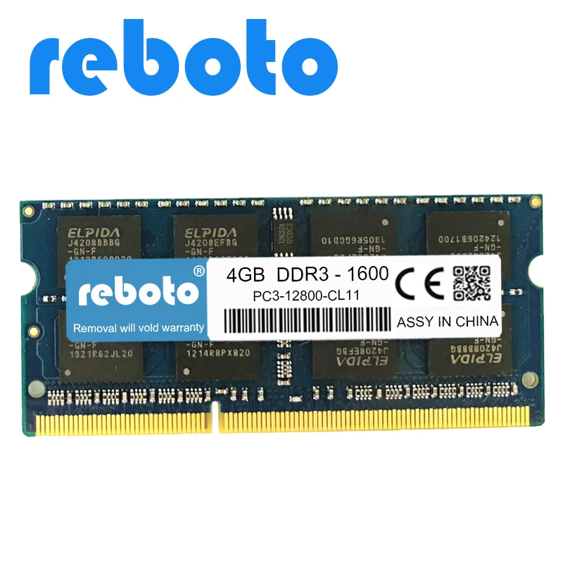 RebotoBrand новые Запечатанные DDR3 2 ГБ 4 8GB1066mhz 1333 1600 PC3-12800/8500/10600 ноутбука Оперативная