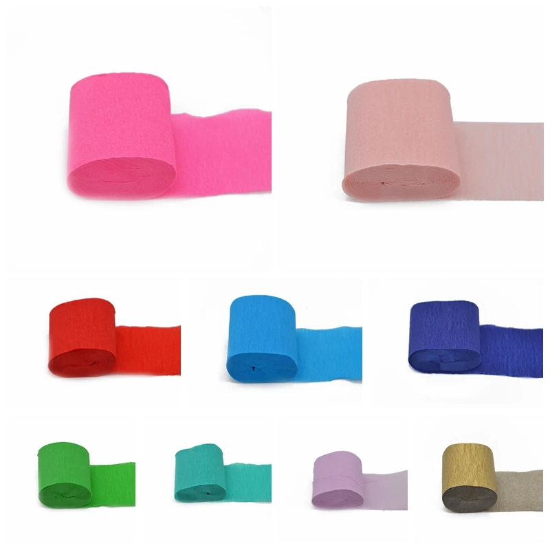 5 см * 10 м 1 рулон креп бумага Оригами Crinkled Craft DIY цветочная упаковка складной