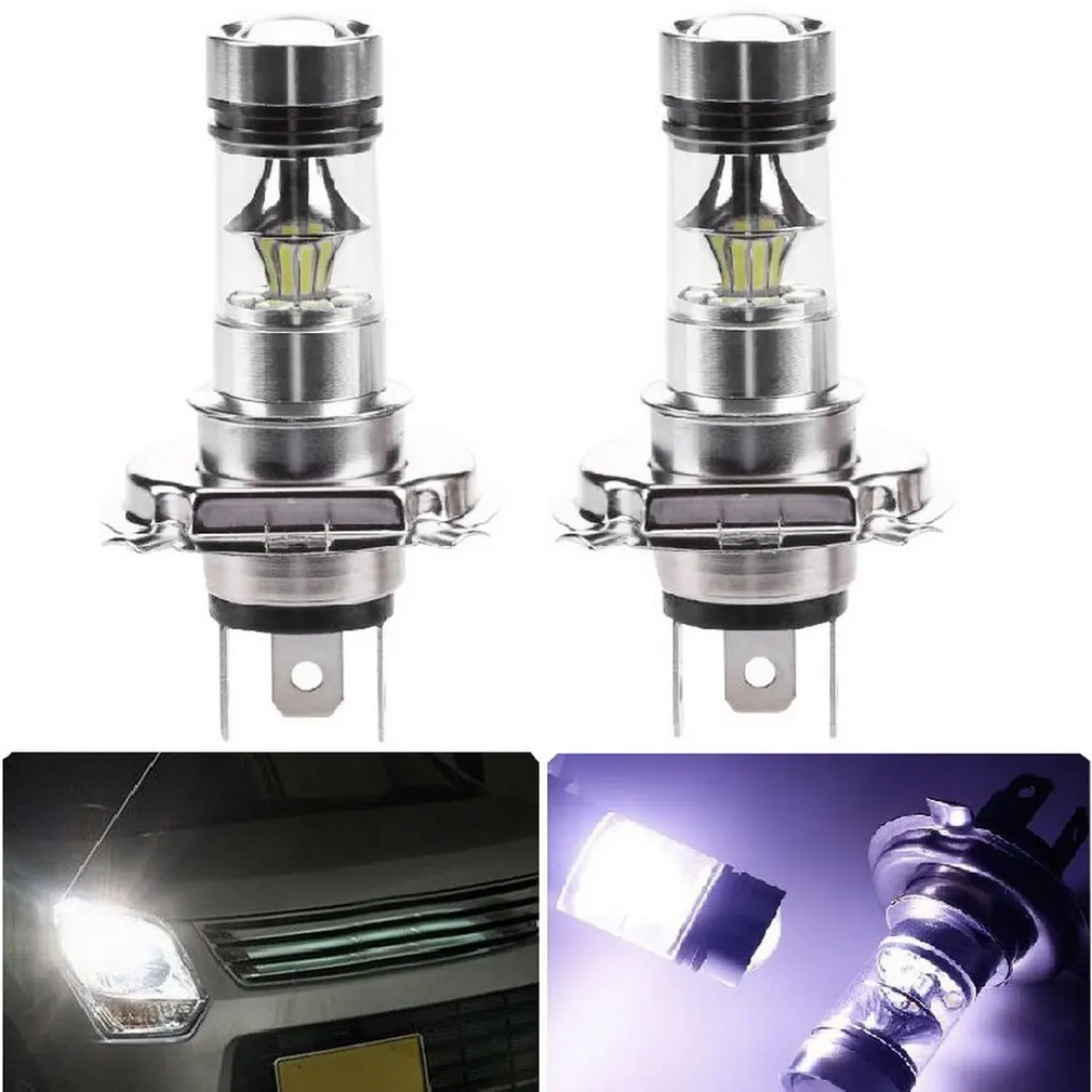 Универсальная H4 16SMD 2828 80 Вт/100 Вт 6500 К 7000 к Светодиодная лампа для автомобиля