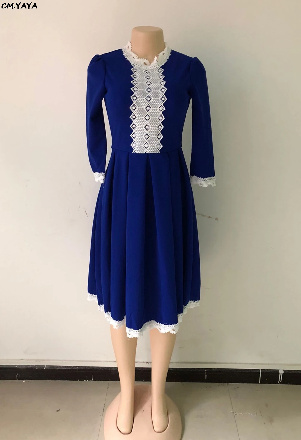 Женское Плиссированное Платье До Колена винтажное платье с кружевной вышивкой и