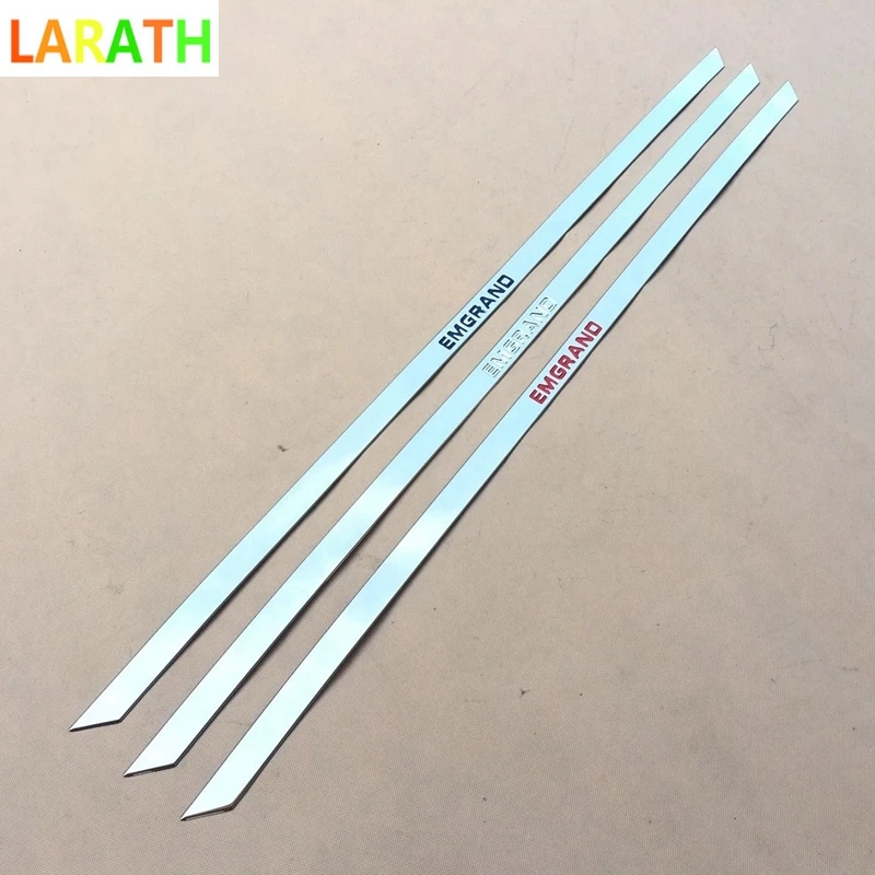 Для Emgrand 7 EC7 EC715 EC718 2014 2015 2016 Наклейка на заднюю дверь из нержавеющей стали наклейка
