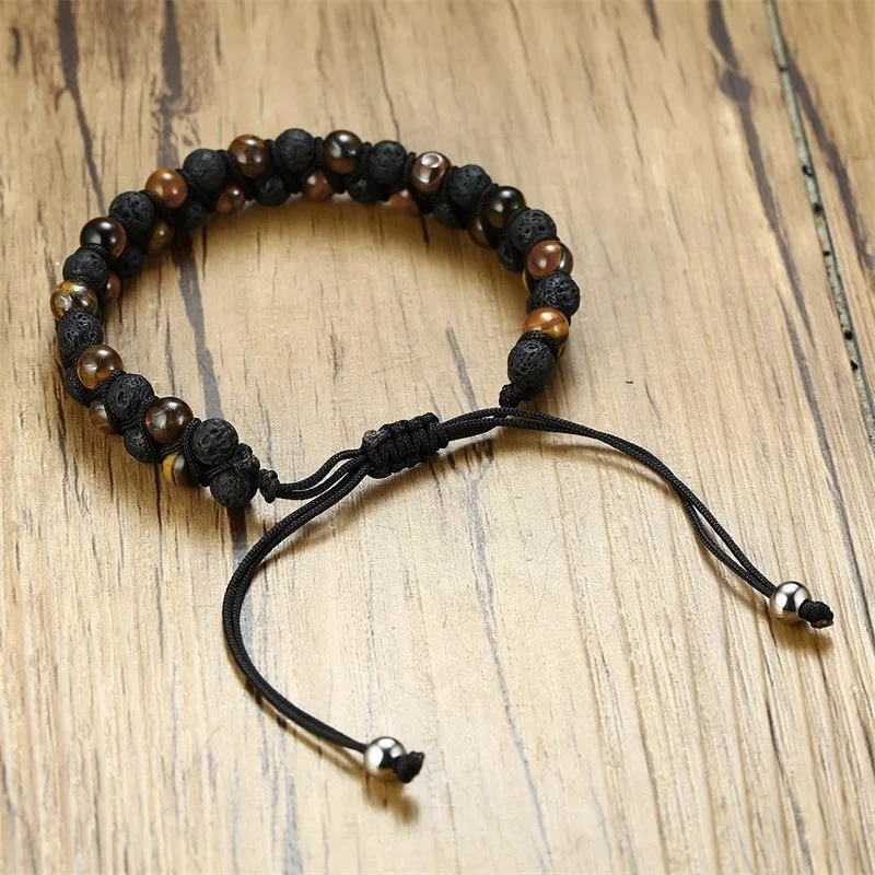 Vnox браслеты ручной работы для женщин и мужчин натуральный бисер энергетические