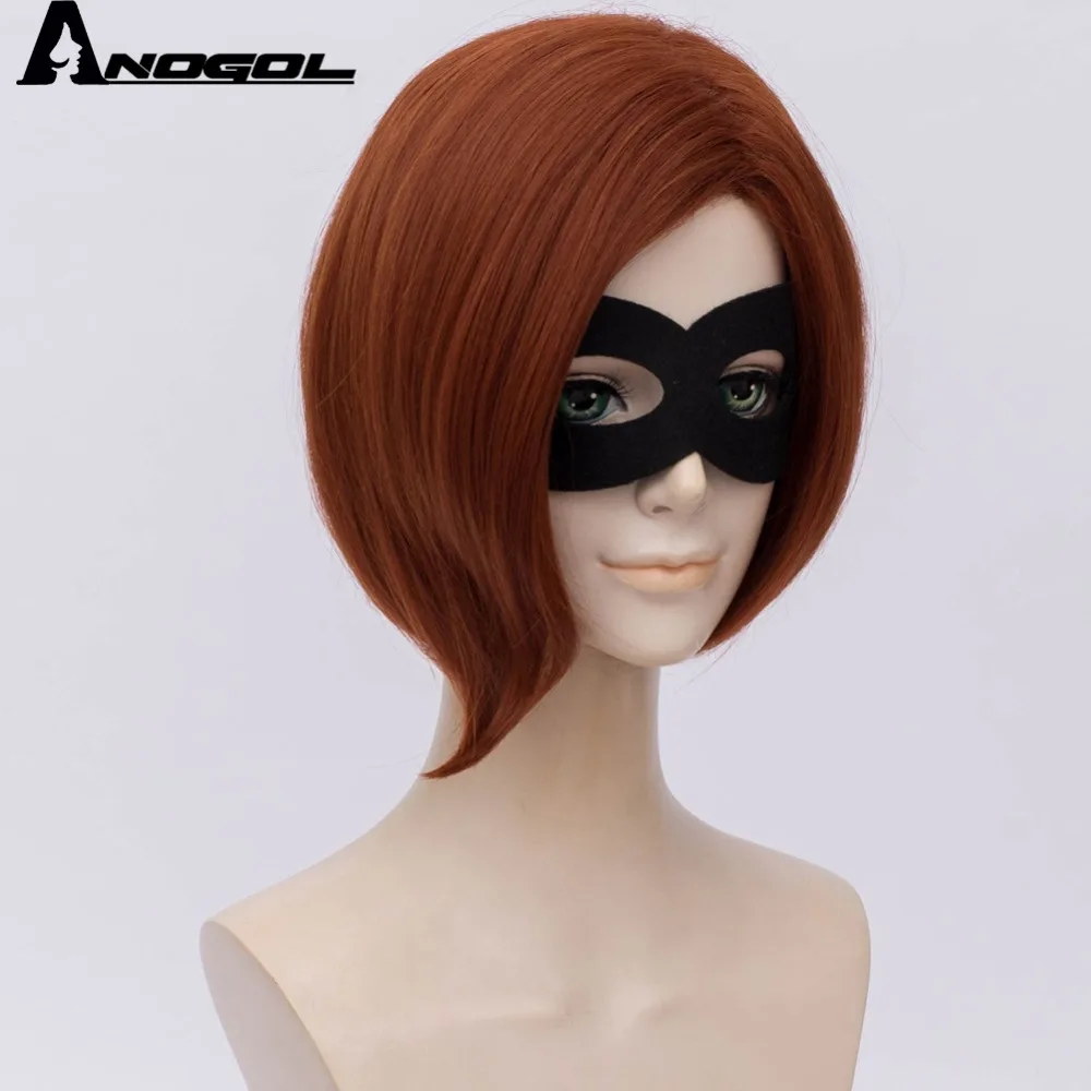 Anogol маска для глаз + Суперсемейка Хелен Парр Elastigirl короткие прямые синтетические