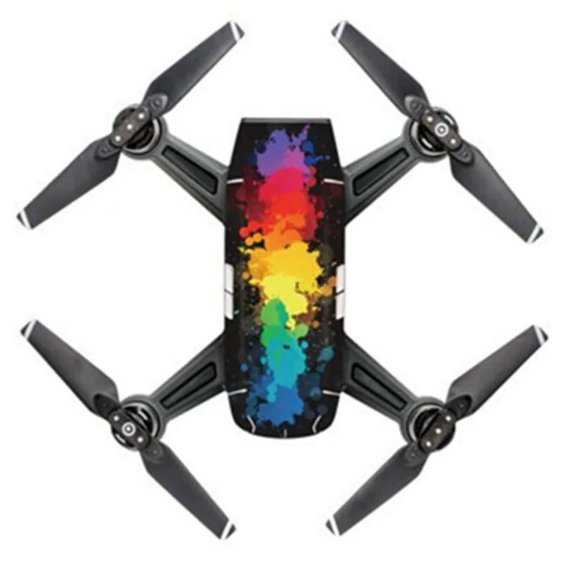 DJI Spark Радиоуправляемый квадрокоптер Водонепроницаемый FPV-системы Racer Drone Средства ухода за кожей В виде ракушки Наклейки камуфляж красочные наклейки DIY Интимные аксессуары