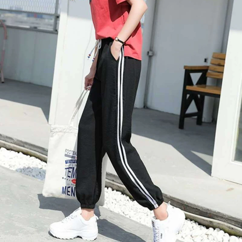 2018 осень тренировочные женские брюки шаровары Штаны штаны свободного кроя для