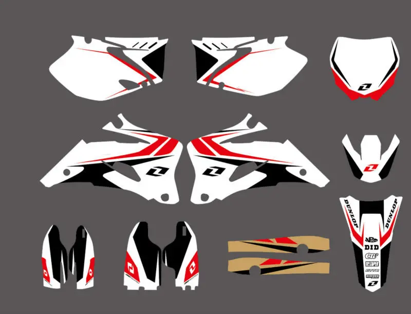 Стиль командная графика и фоны наклейки Наборы для Yamaha YZ250F YZ450F 2006 2007 2008 2009 YZ 250F 450F