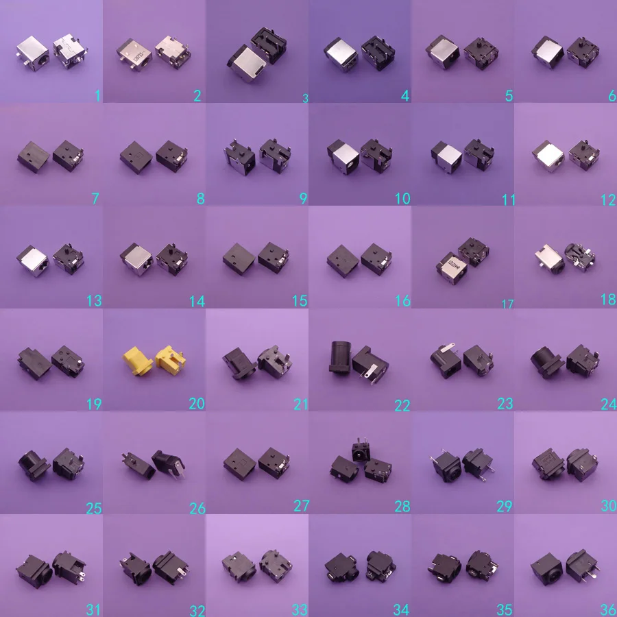 Разъем питания постоянного тока для ноутбуков IBM lenovo Hasee 36 моделей 108