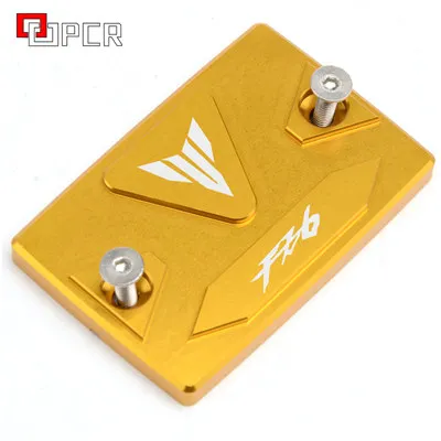 FZ6 Gold Аксессуары для мотоциклов CNC Передняя Тормозная жидкость Крышка Резервуара Крышка для Yamaha FZ1 FZ6 FZ8 FAZER MT07 tractracer - Цвет: FZ6 Gold