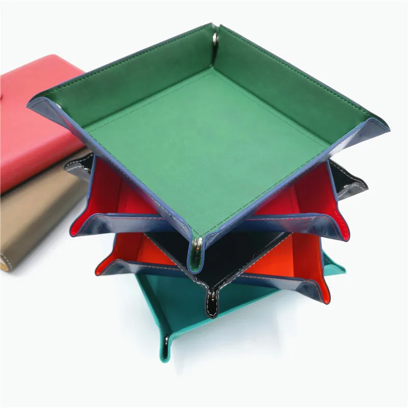 Игральные кости прокатки Лоток складной телефон ключ Монета хранения лоток