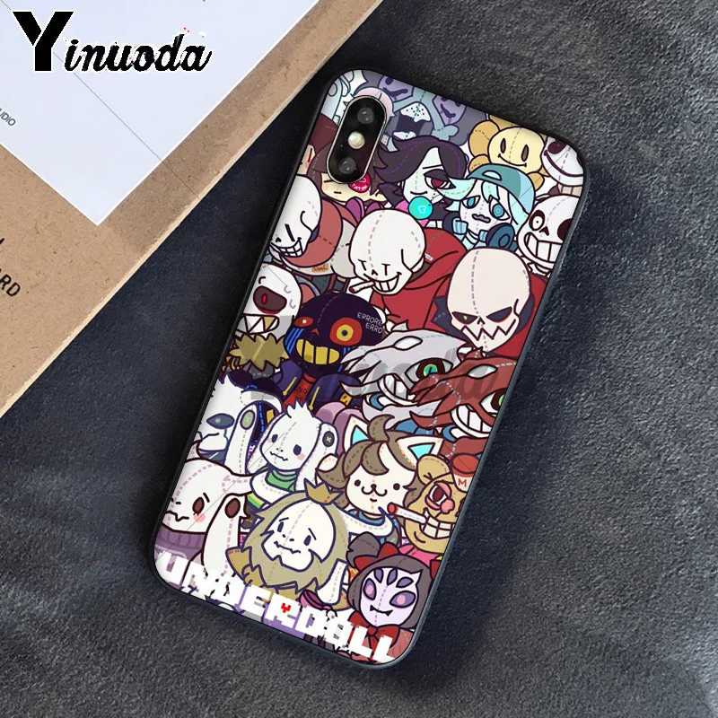 11pro MAX Папирус из андертейл sans doggo сотовый цветной милый чехол для Apple iPhone 8 7 6 6S Plus X