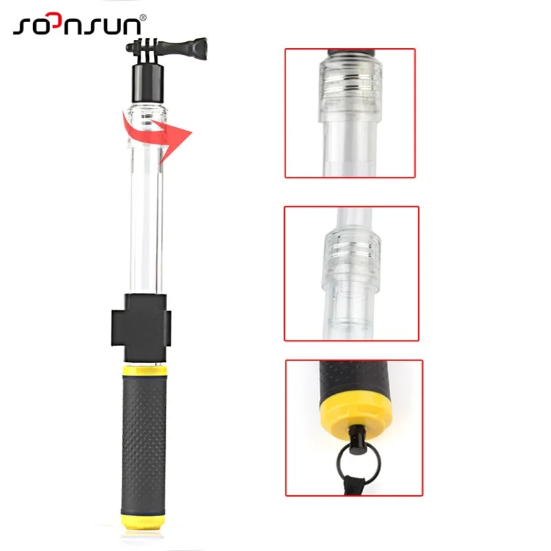 SOONSUN для Go Pro 12 24 &quotПлавающий удлинитель Поплавковый полюс дистанционная ручка