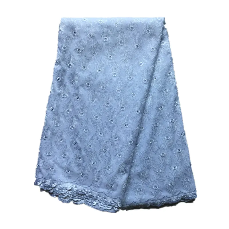 Хлопок нигерийском стиле швейцарской кружевной ткани в африканском шнуровка