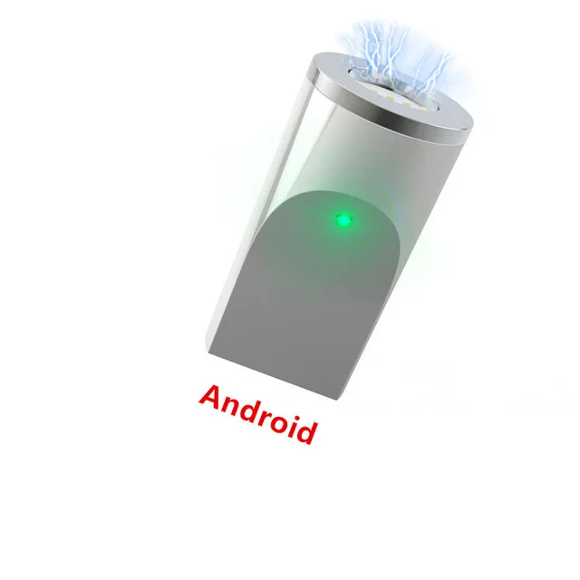 Магнитный Кабель-адаптер для Iphone samsung, магнитный Micro USB разъем type-C, адаптер для зарядки для IPhone, Android, кабели для зарядки - Цвет: silver-only Android