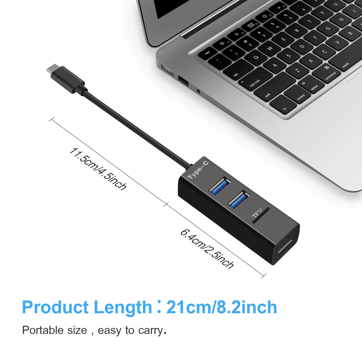 

USB Type C HUB to 3 Ports USB Splitter with TF Card Reader for Macbook Pro iMac PC Laptop Notebook Accessories USB-C Hub