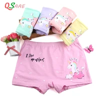 2021 hot sale 5pcslot girls underwear kids baby panties childrens unicorn underpants for 4 12 ages