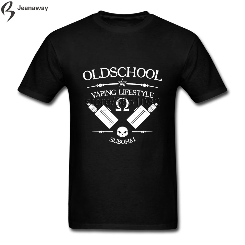 Печать Oldschool Vapers человек футболки белого цвета с короткими рукавами