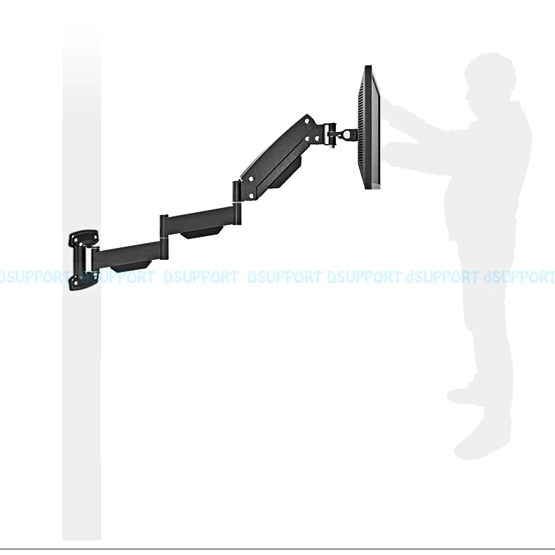 Сверхдлинный настенный кронштейн для монитора 17 27 дюймов с газовой пружиной