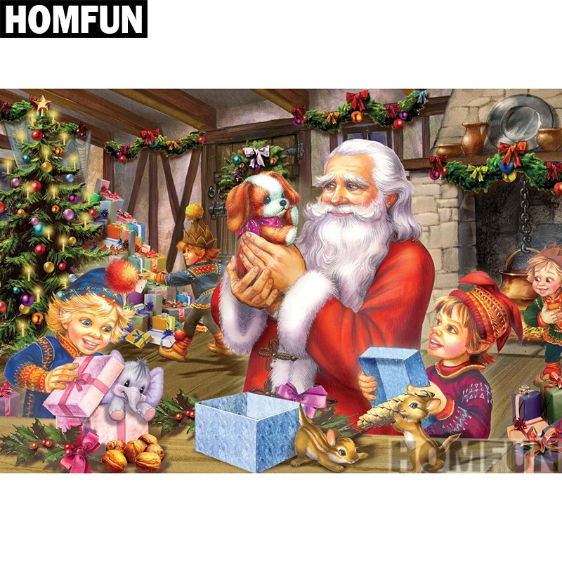 Алмазная живопись HOMFUN A00878 картина сделай сам из квадратных/круглых страз вышивка