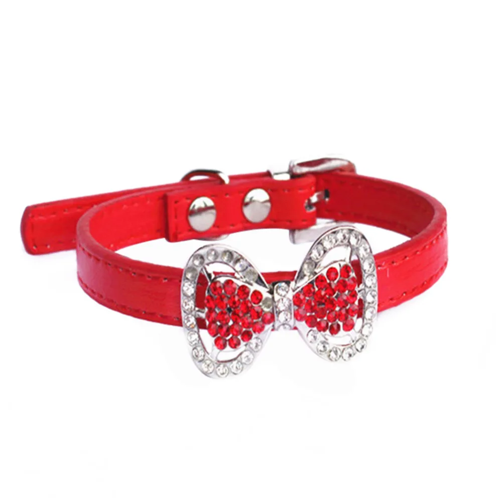 Симпатичный бант искусственная кожа для собак и кошек маленький размер