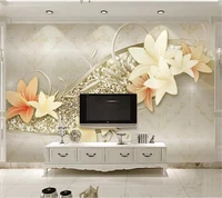 custom wallpaper 3d solid wall painting boutique high end embossed flowers 3d tv background wall papers home decor 3d wallpaper