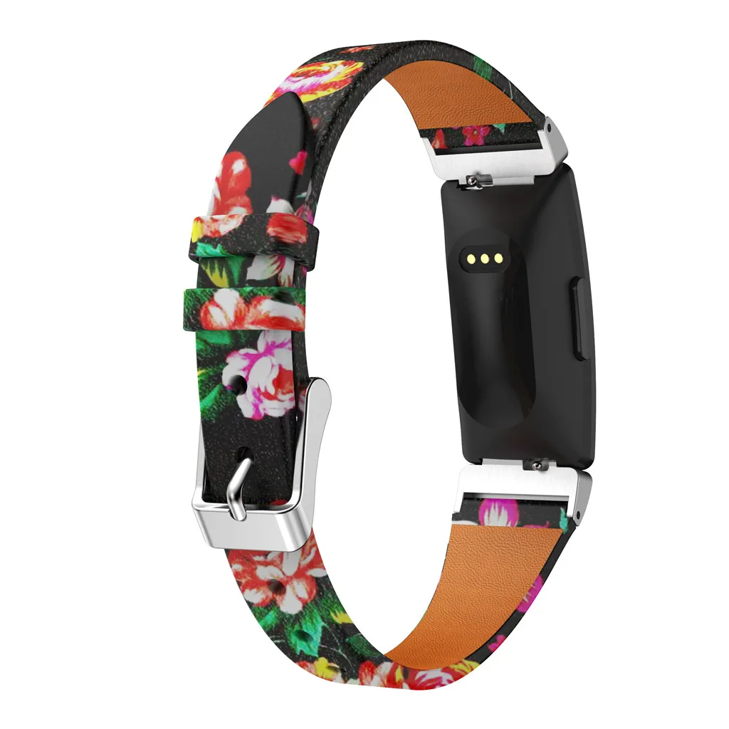 Ouhaobin роскошные кожаные ремешки для Fitbit Inspire/Inspire HR кожаные ремешки сменные браслеты аксессуары ремешок 424#2
