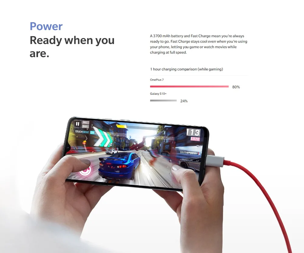 Мобильный телефон OnePlus 7 с глобальной прошивкой 6,41 дюймов 8 ГБ+ 256 ГБ Восьмиядерный процессор Snapdragon 855 Android 9,0 3700 МП мАч NFC Смартфон