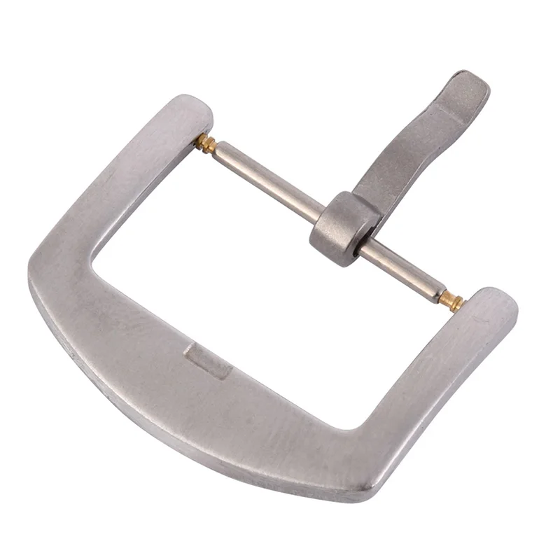 Пряжка для часов из нержавеющей стали серебристая тусклая полировка и гладкая 16