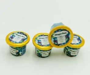 4pcs style 3 4 шт. милый 1:12 кукольный домик миниатюрная еда мини-чашка для мороженого модель игрушки для кухни игрушки аксессуары - Цвет: 4pcs style 3