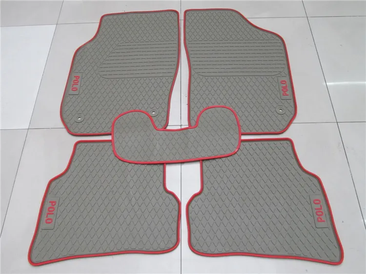 special latex non slip carpets no odor waterproof anti skip rubber car floor mats for VW POLO | Автомобили и мотоциклы