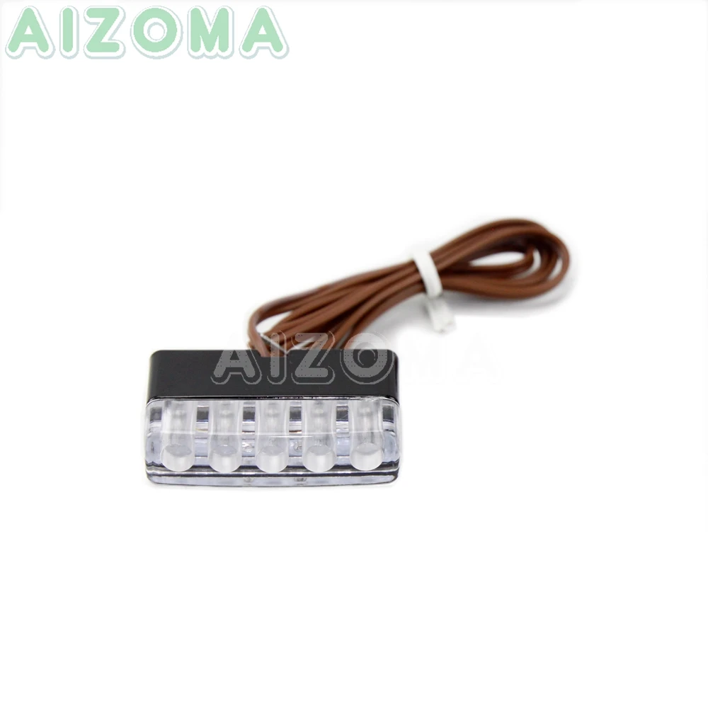 1 пара Универсальный мотоцикл светодиодные номерные знаки огни мини номер задний