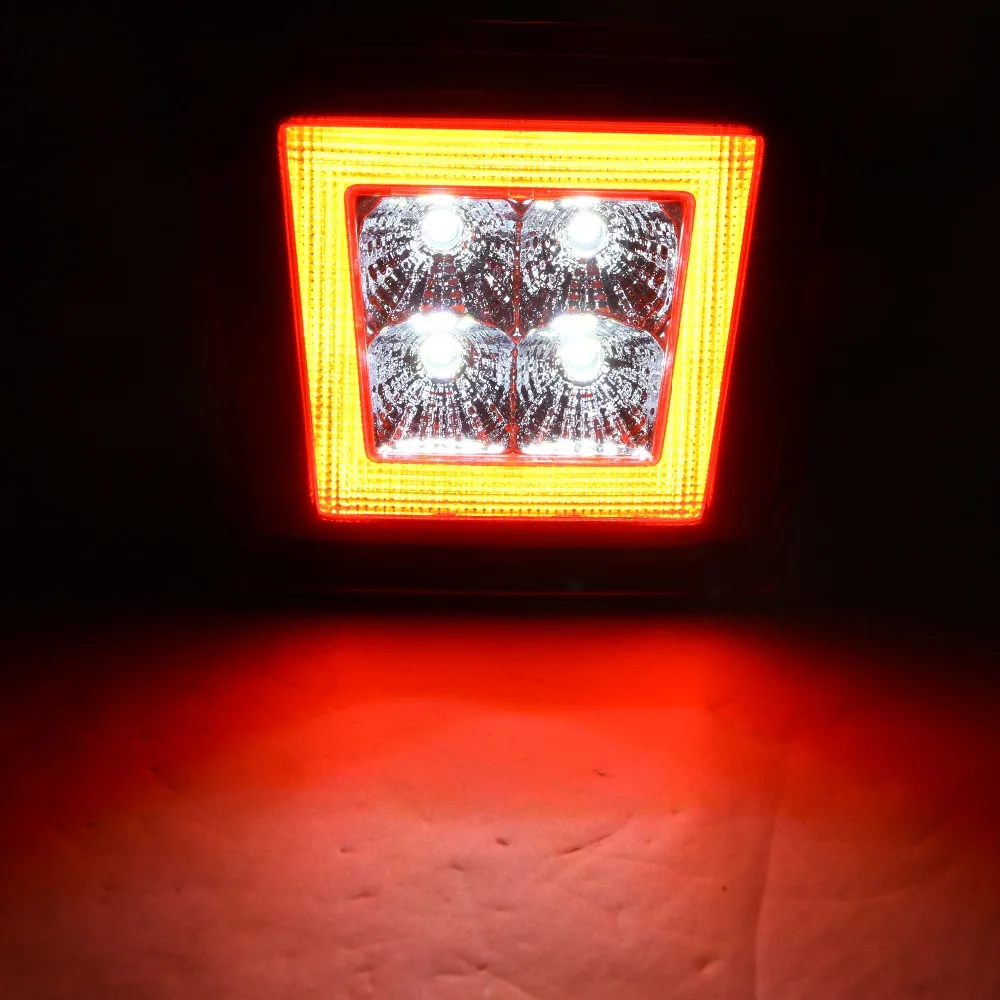 Красный/дымчатые линзы светодиодный задний противотуманный светильник стоп