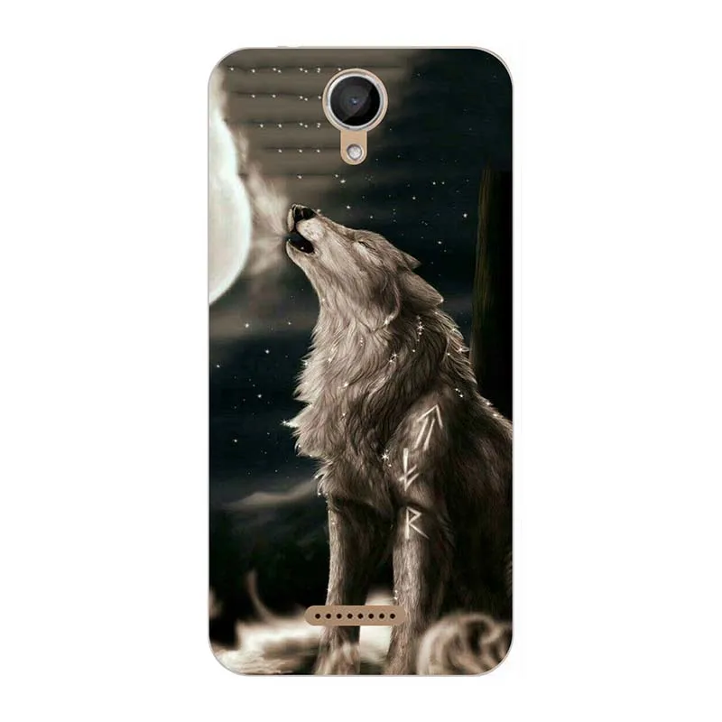 A281 Модные телефонные Шкафы для Wiko Jerry 2/Wiko Jerry 3 чехол с принтом розы волка животный узор чехол с принтом Coque защитные чехлы - Цвет: A281