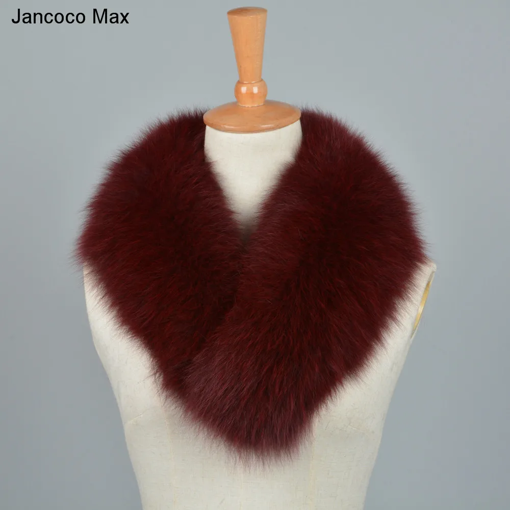 Jancoco Max* натуральный Лисий мех большой воротник шарф женский модный стиль магнит шали осень зима воротники S7205