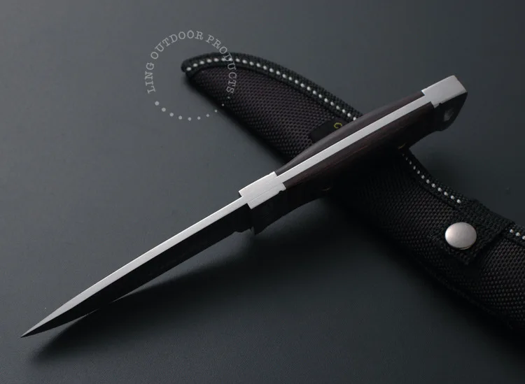Новый фиксированный нож Brave Fighter цветная деревянная ручка 3Cr13Mov Blade 55HRC для