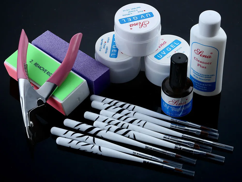 9 Вт профессиональный и полный УФ светодиодный лампа Сушилка для ногтей набор