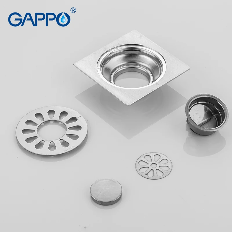 GAPPO дренаж анти-запах из нержавеющей стали для ванной комнаты душевой сток в полу