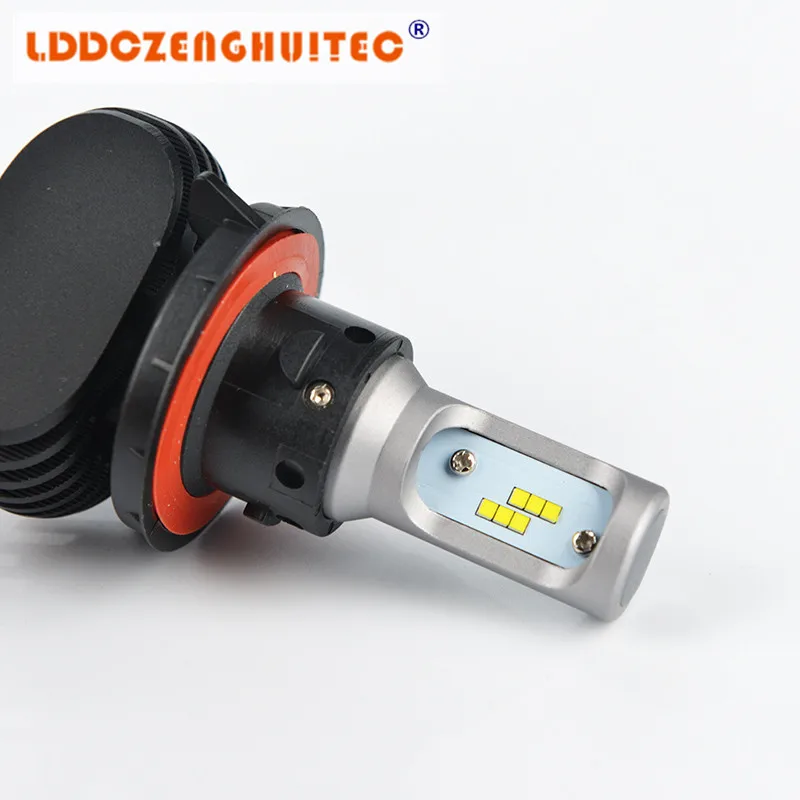 LDDCZENGHUITEC H7 светодиодный H4 H1 H3 H8 H9 H11 9006 9005 CSP чип-диод 50 Вт 8000LM автомобильных противотуманных фар с возможностью креативного светильник 6500 к стайлинга автомобилей