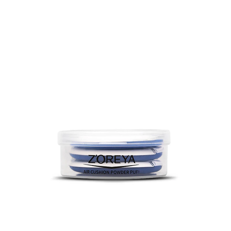 blue 3pcs Zoreya брендовая синяя розовая воздушная подушка для пудры Мягкая косметическая пуховка для макияжа Влажная и сухая губка инструмент для макияжа - Цвет: blue 3pcs