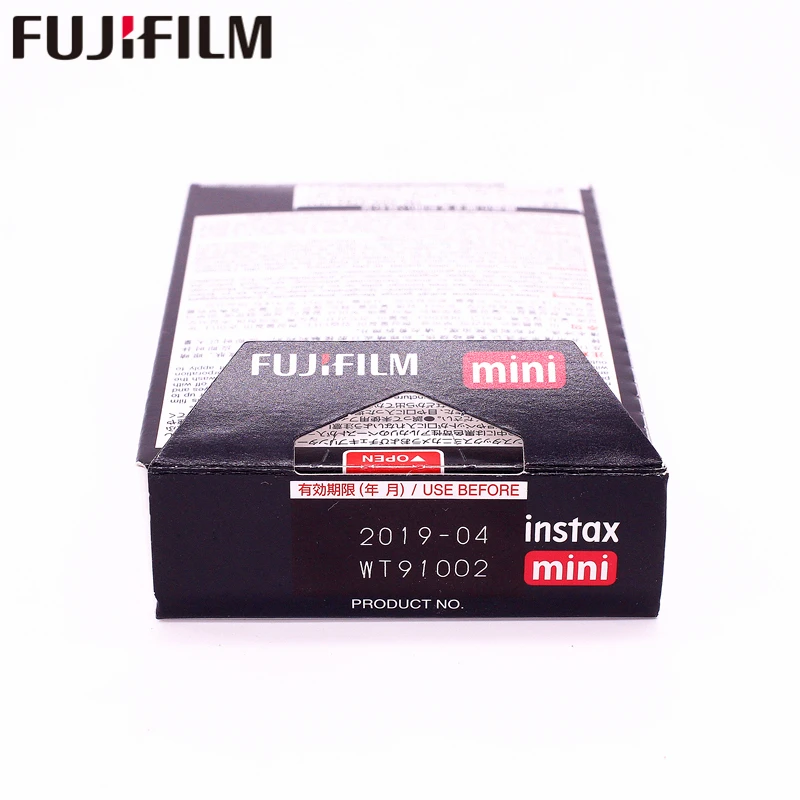 Оригинальная фотобумага Fujifilm Instax Mini 20 листов черная рамка для 8 7s 25 50s 90 9