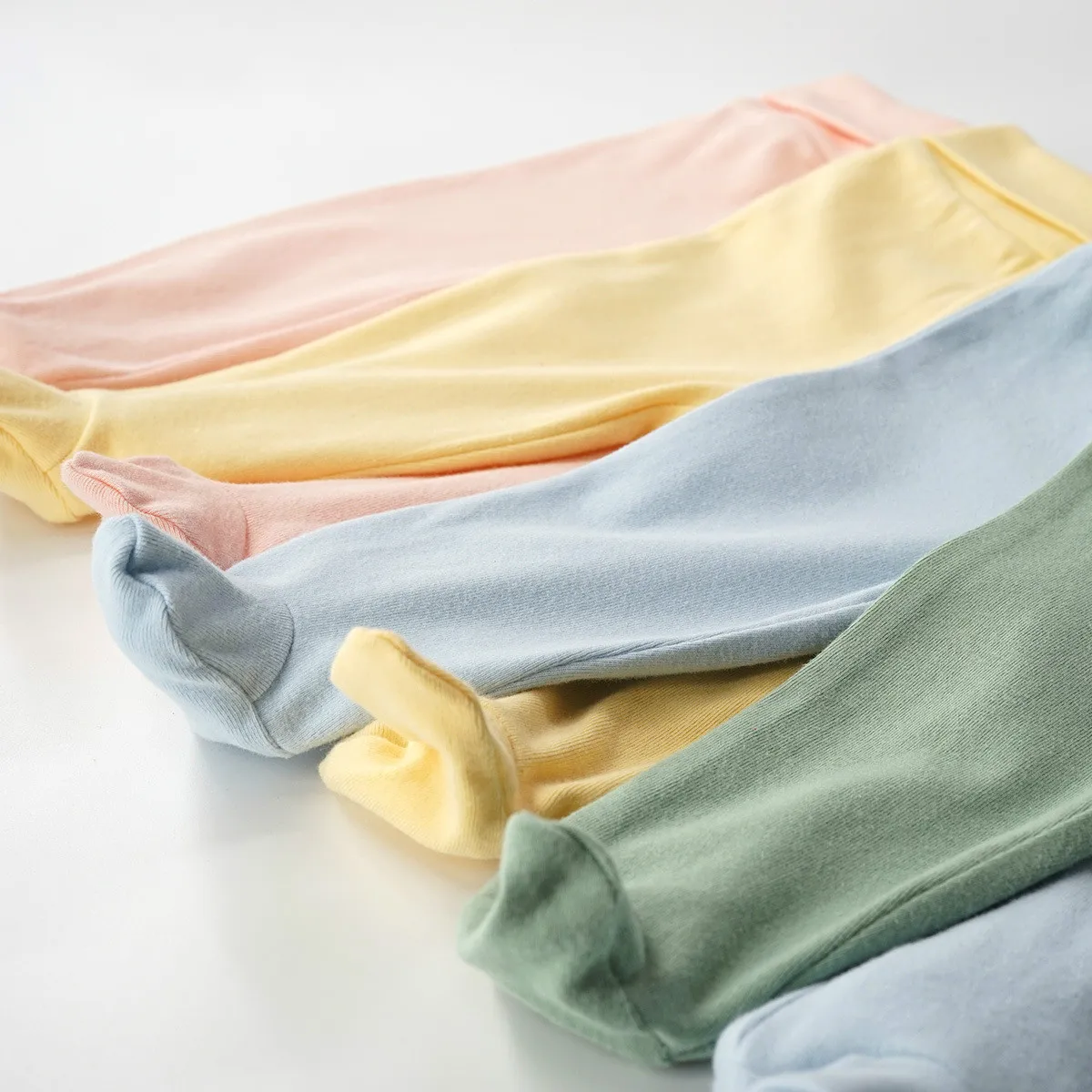 Штаны для новорожденных унисекс однотонная свободная одежда маленьких девочек