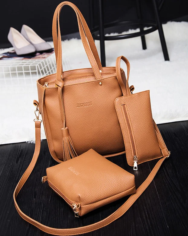 Мода 2017 г. композитный мешок 3 шт./компл. женщина сумки случайные Кроссбоди