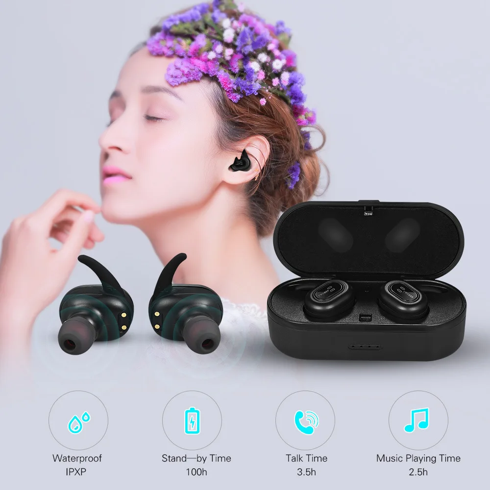 WLNGWEAR Mini TWS Twins Bluetooth наушники настоящие беспроводные в ухо спортивные гарнитура