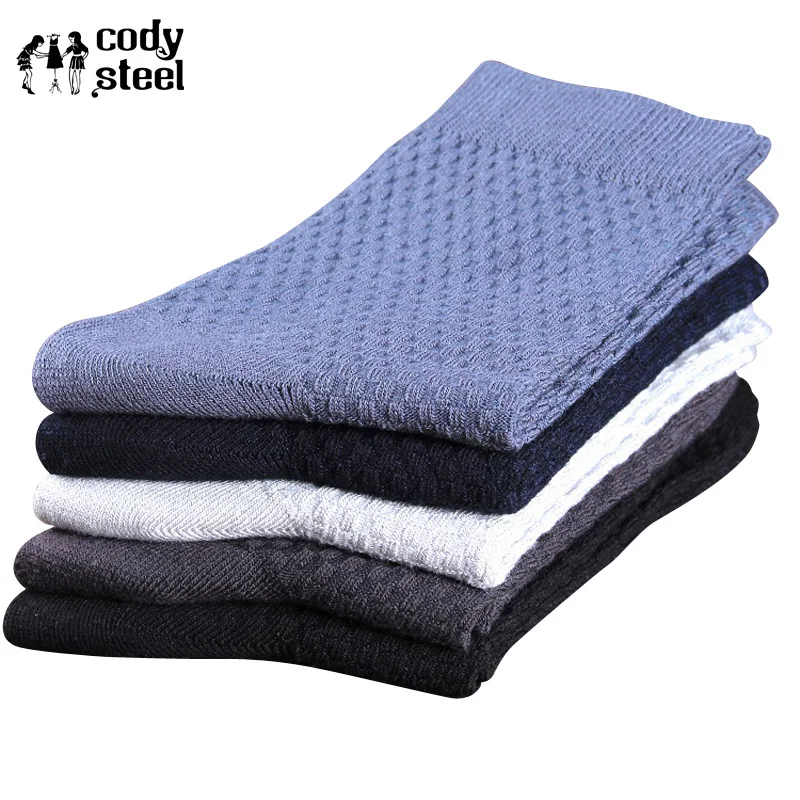 Мужские бамбуковые носки Cody Steel модные маленькие в клетку классические подходят